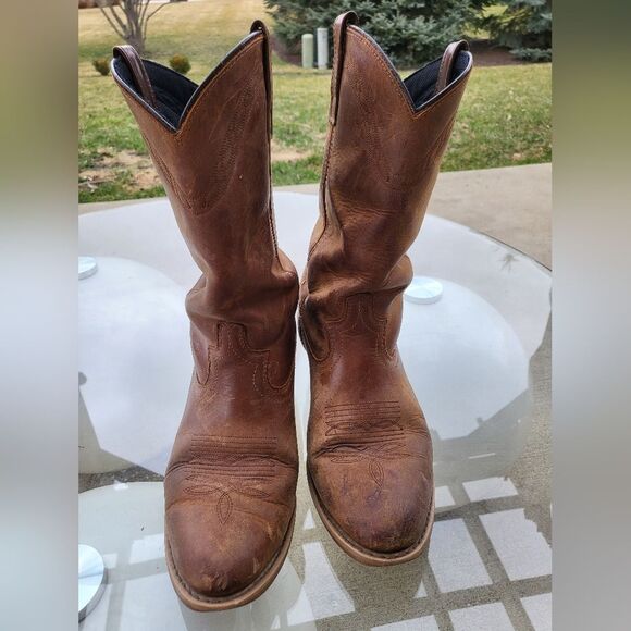 Mens Laredo Western Boots Brown Sz 9.5 EW main image 8